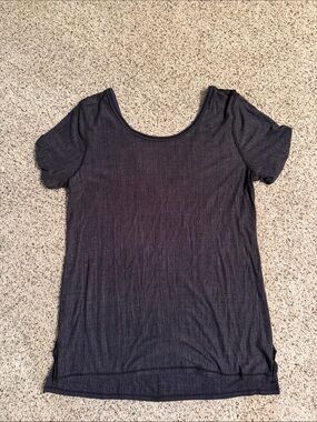 Lululemon Women’s Scoop Neck Short Sleeve Top - Charcoal